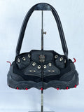 Bolsa Oakley Teeth Bomber Sangue, feita à mão a partir de um par de Oakley Teeth